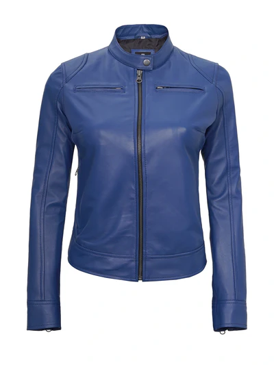 Dodge Women Blue RL - Modern Leather Jackets